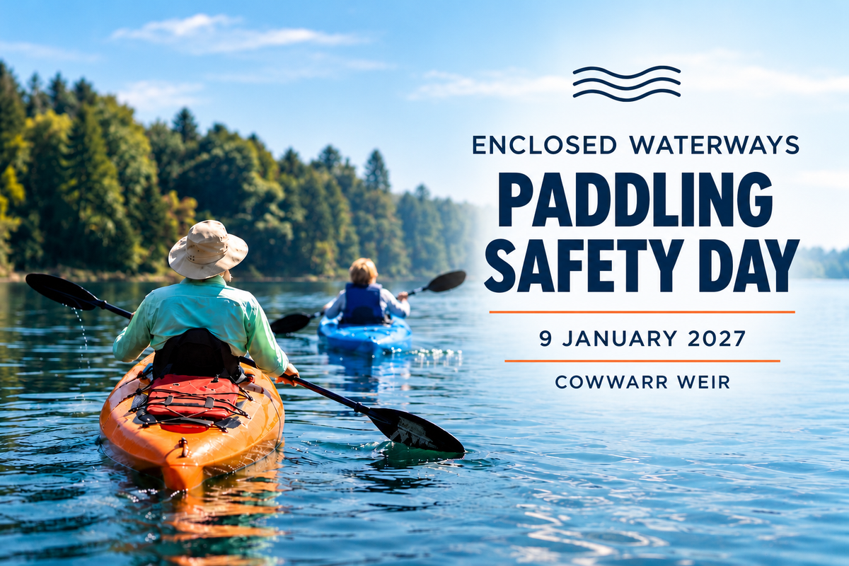 Enclosed Waterways Paddle Safety Day Saturday 9th Jan 2027